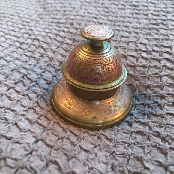 Vintage Other - Vintage small claw bell with holder